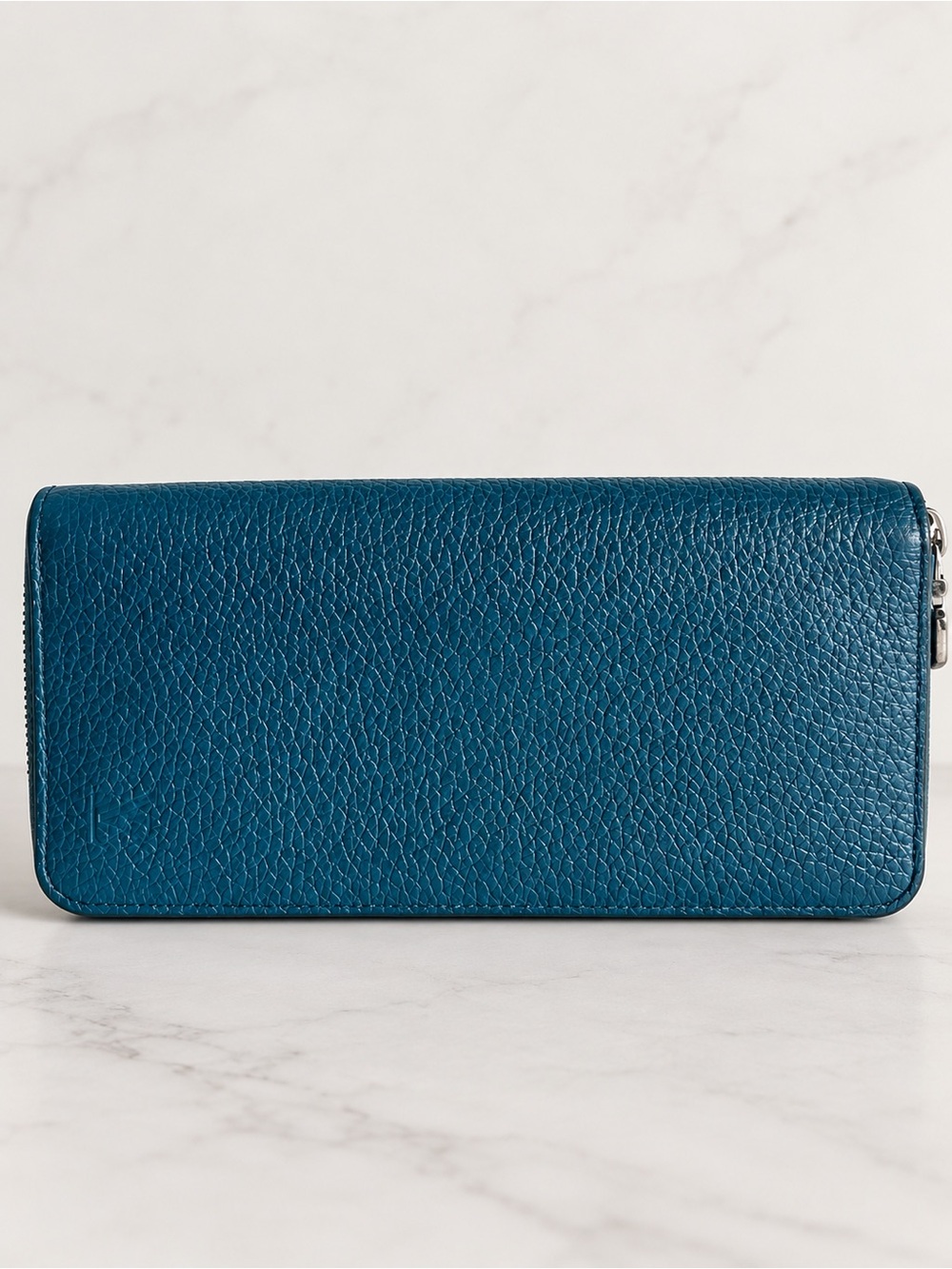 LOUIS VUITTON Blue Taurillon Leather Zippy Wallet Vertical Long Zip Around
